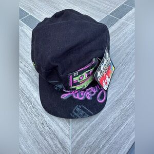 Graphic Edge Collection Disney World Mickey Black Cap with Colorful Design